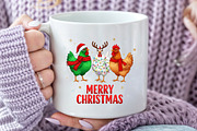 Merry Chickmas PNG, an Illustration by Craft Nest (Thumbnail 4 of 6)