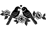 Birds on Branch Vector Collection, an Illustration by Designer_Momina (Thumbnail 18 of 21)