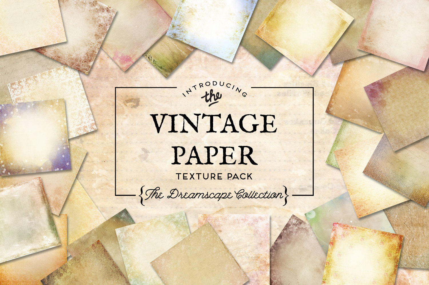 Vintage Paper Textures Dreamscape, a Texture Graphic by Eclectic Anthology