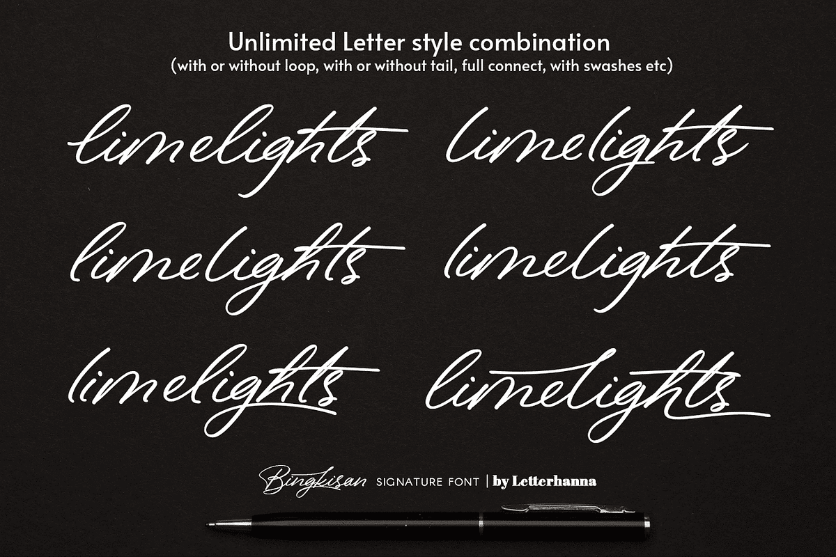 Bingkisan Font, a Script Font by Letterhanna Studio (Photo 5 of 12)