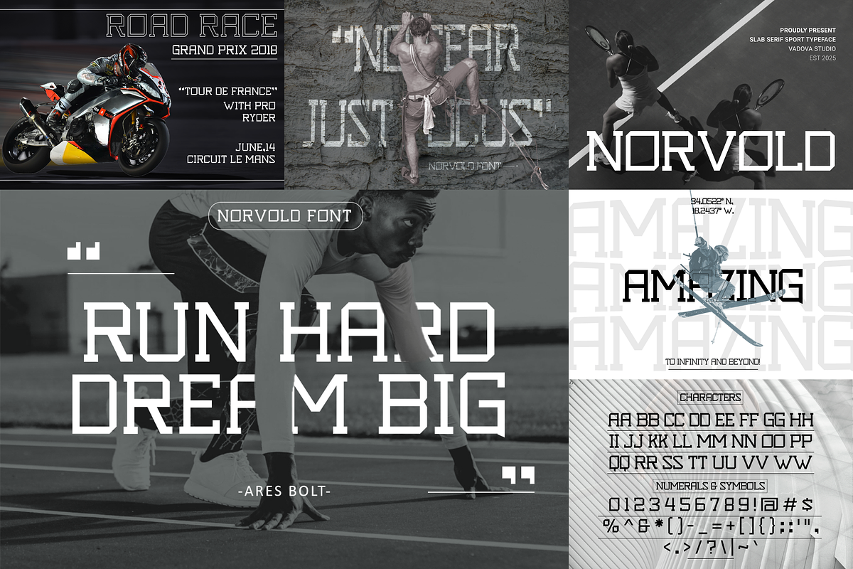 Sport Slab Serif Font Bundle, a Slab Serif Font by Vadovastd