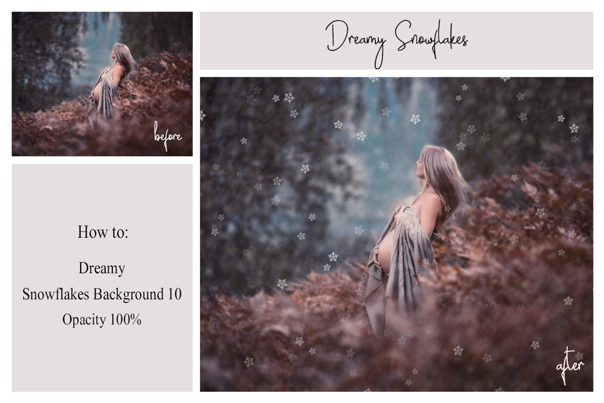 40 Dreamy Snowflakes PNG Overlays, a Texture Graphic by LovePhotoMoment (Photo 7 of 16)