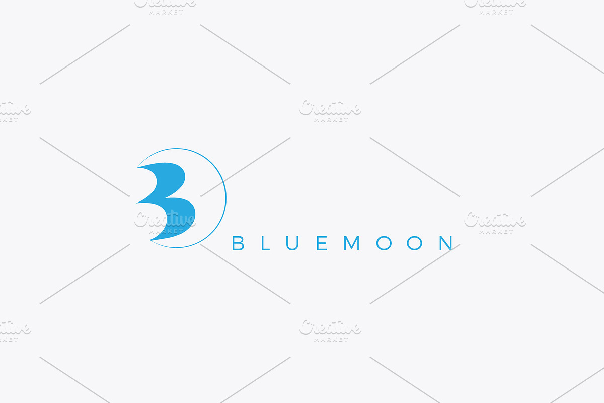 Bluemoon logo, a Branding & Logo Template by MuzaInspires (Photo 2 of 3)