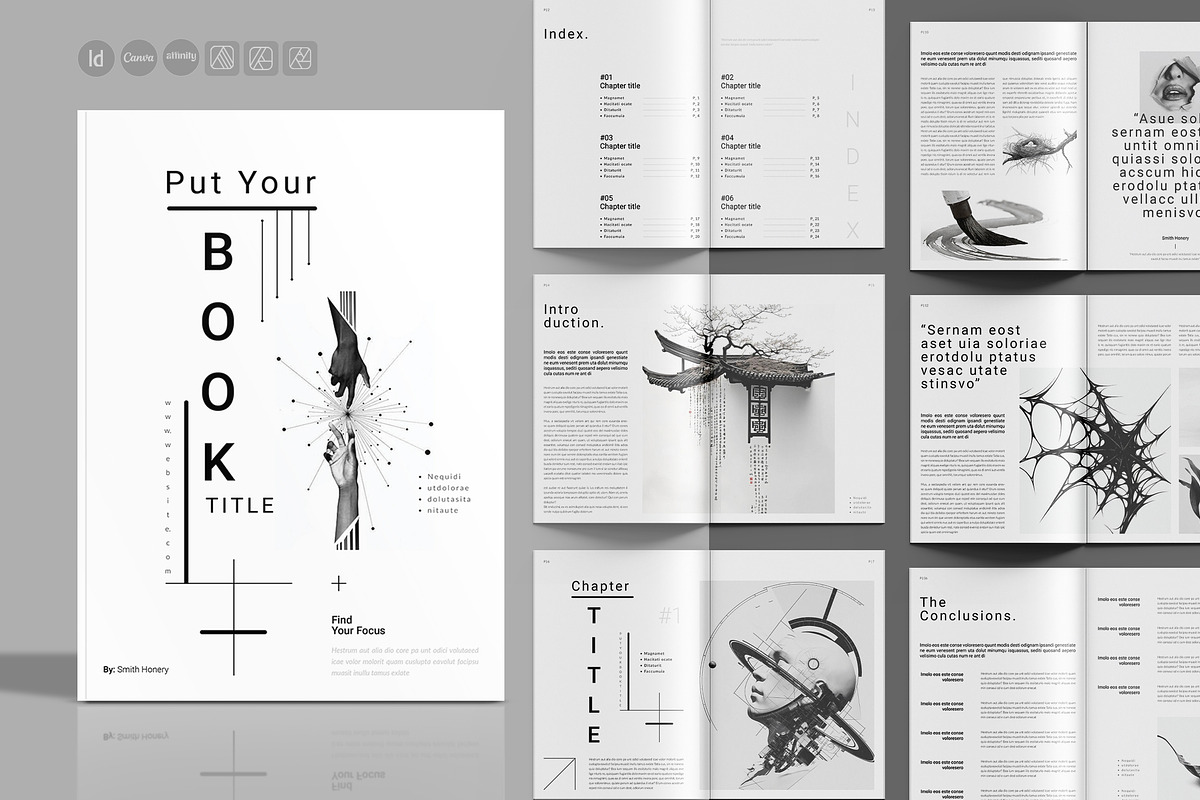 Book Title Layout Design Template, a Brochure Template by StyleArt (Photo 1 of 21)