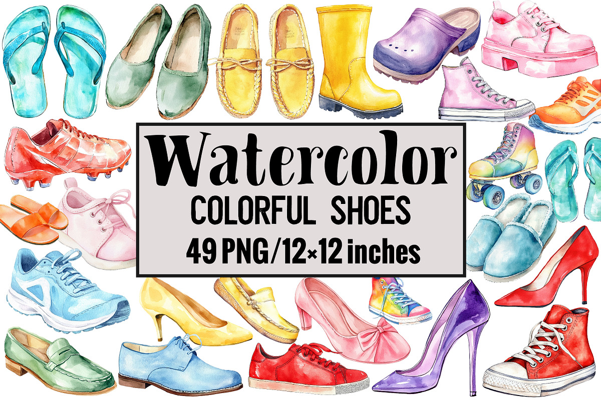 Colorful Shoes, an Illustration by Design Market (Photo 1 of 3)