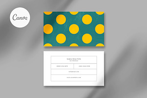 Canva Artistic Business Card, a Business Card Template by Saman Osama