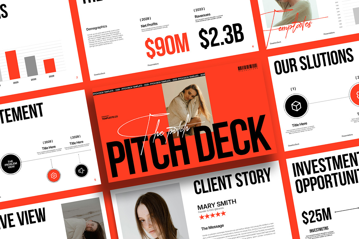 Creative Pitch Deck Presentation, a Presentation Template by Templeste (Photo 2 of 8)