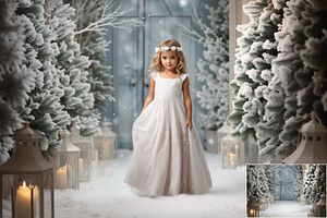 Christmas Forest Backdrops