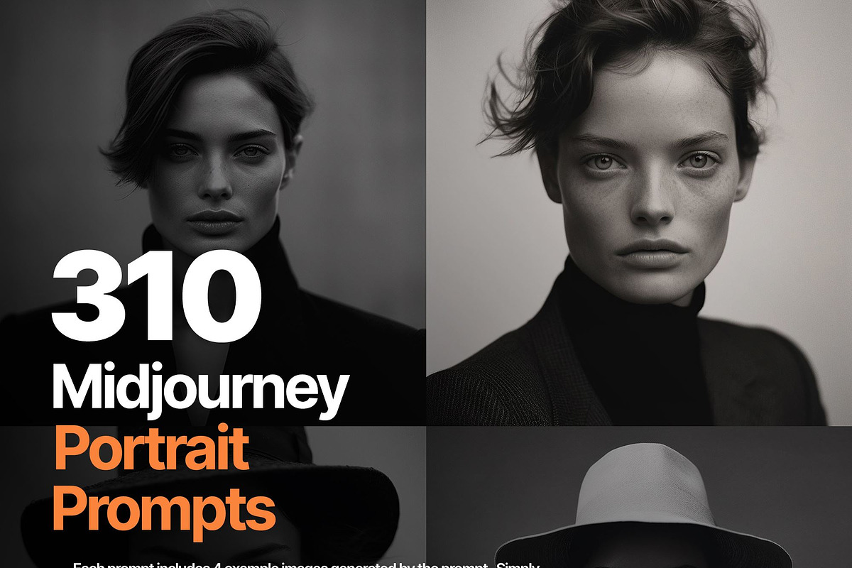 310 Midjourney Portrait Prompts, a Person Illustration by Sevenstyles (Photo 2 of 10)
