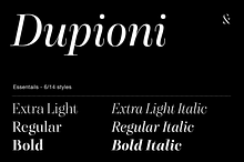 Dupioni - 6 font family