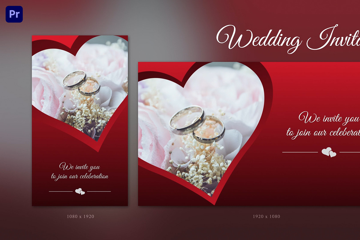 Wedding Invitation V1 | Premiere Pro, a Templates & Theme by Gatamotion (Photo 2 of 4)