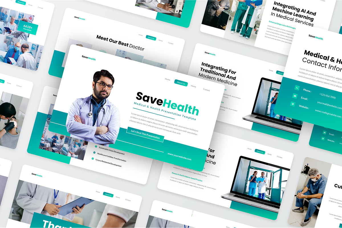 Medical & Healthcare PowerPoint, a Presentation Template by SquidPixey (Photo 4 of 6)