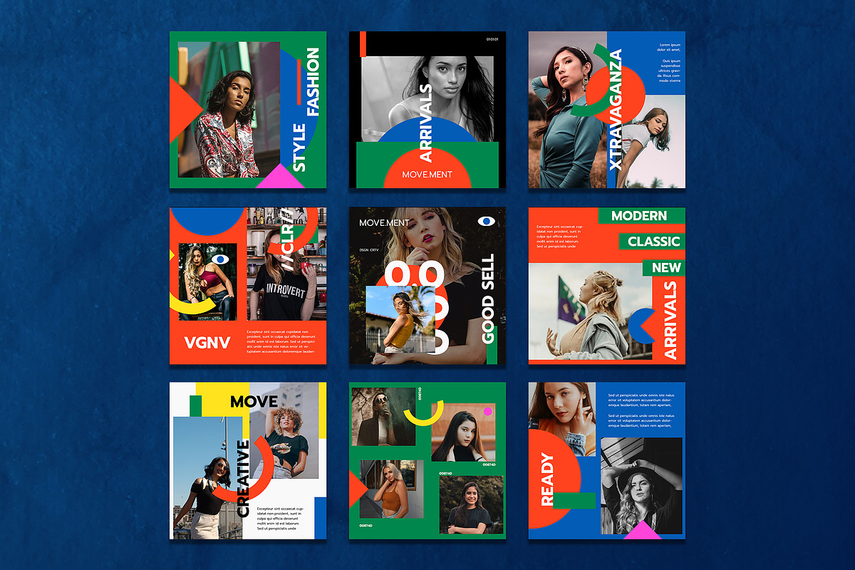 Bold Instagram Templates, a Social Media Template by Azruca (Photo 2 of 9)