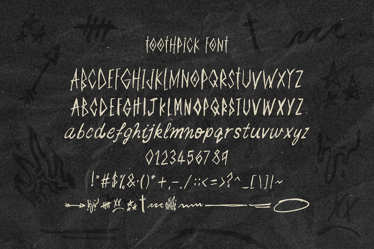 TOOTHPICK Font, a Font by Cameron Humphries (Photo 7 of 7)