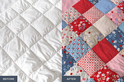 Patchwork Quilt and Bed Linen Mockup, a Household Mockup by Ciranda Design (Thumbnail 8 of 10)