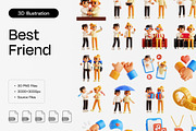 Best Friend 3D Icon Set, an Object 3D Model by Eklip Studio (Thumbnail 1 of 3)