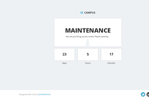 Campus - University PSD Template