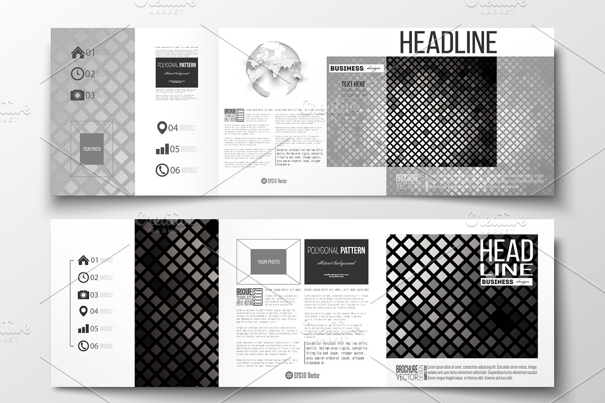 Bundle of 25 brochure templates, a Decorative Illustration by VectorShop (Photo 18 of 25)
