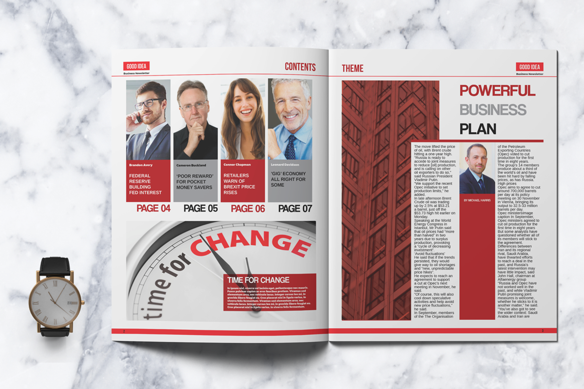 Business Newsletter Pack, a Brochure Template by Boris Cupac (Photo 4 of 16)