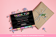Pastel Neon Thank You Card, a Card Template by SunshineStudioBoutique (Thumbnail 6 of 10)