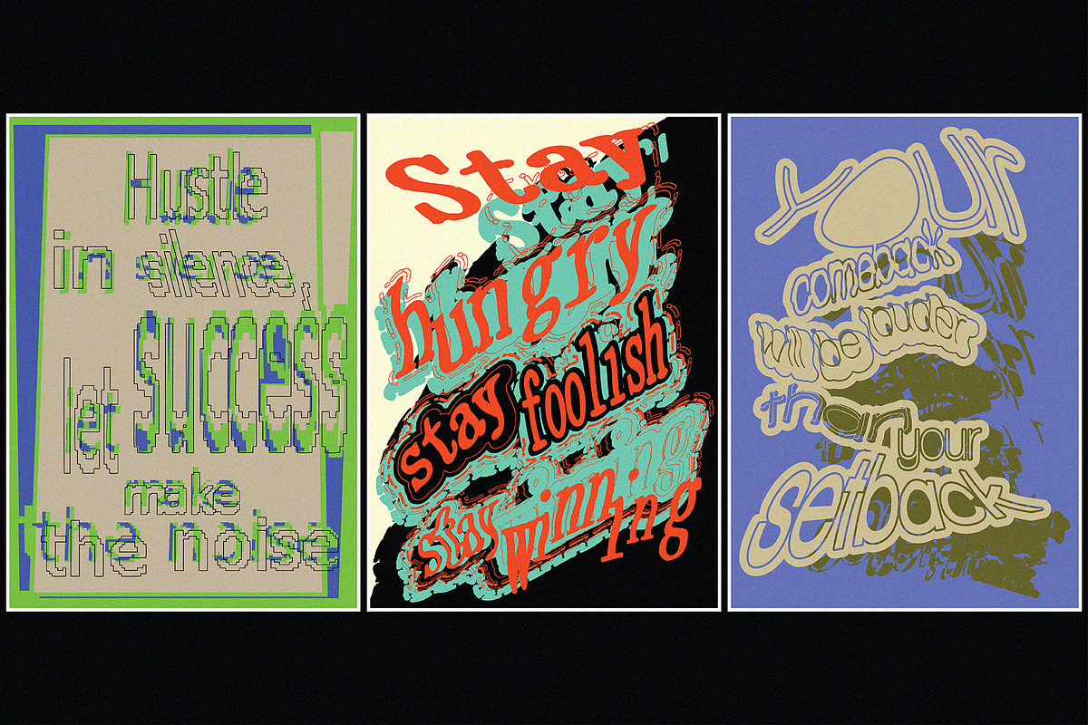 Motivational Poster Set-10 Designs#2, a Graphic by 159room.studio (Photo 6 of 6)