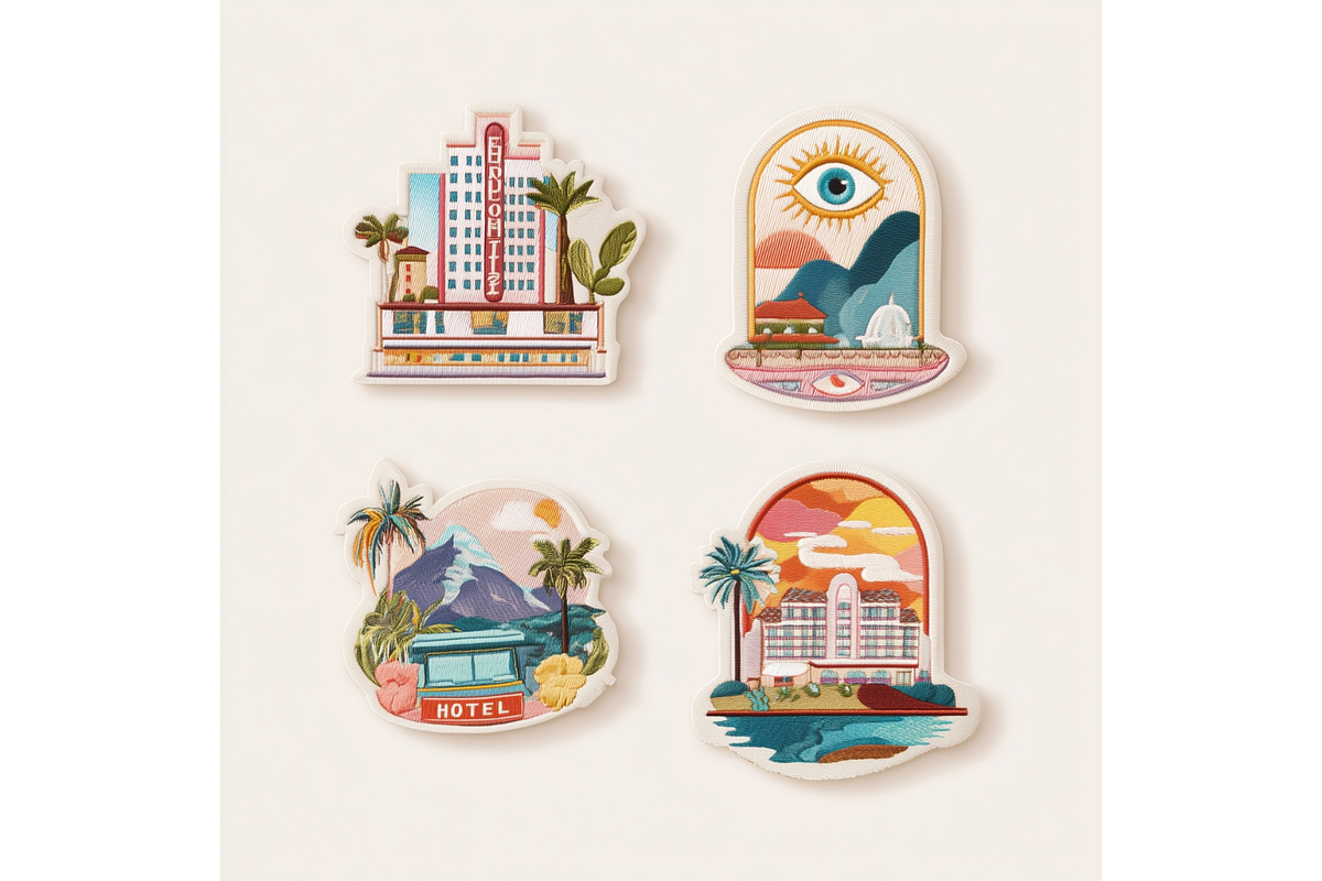 Prompt 50 Retro US Cityscape Icons, a Decorative Illustration by Creative design (Photo 4 of 7)