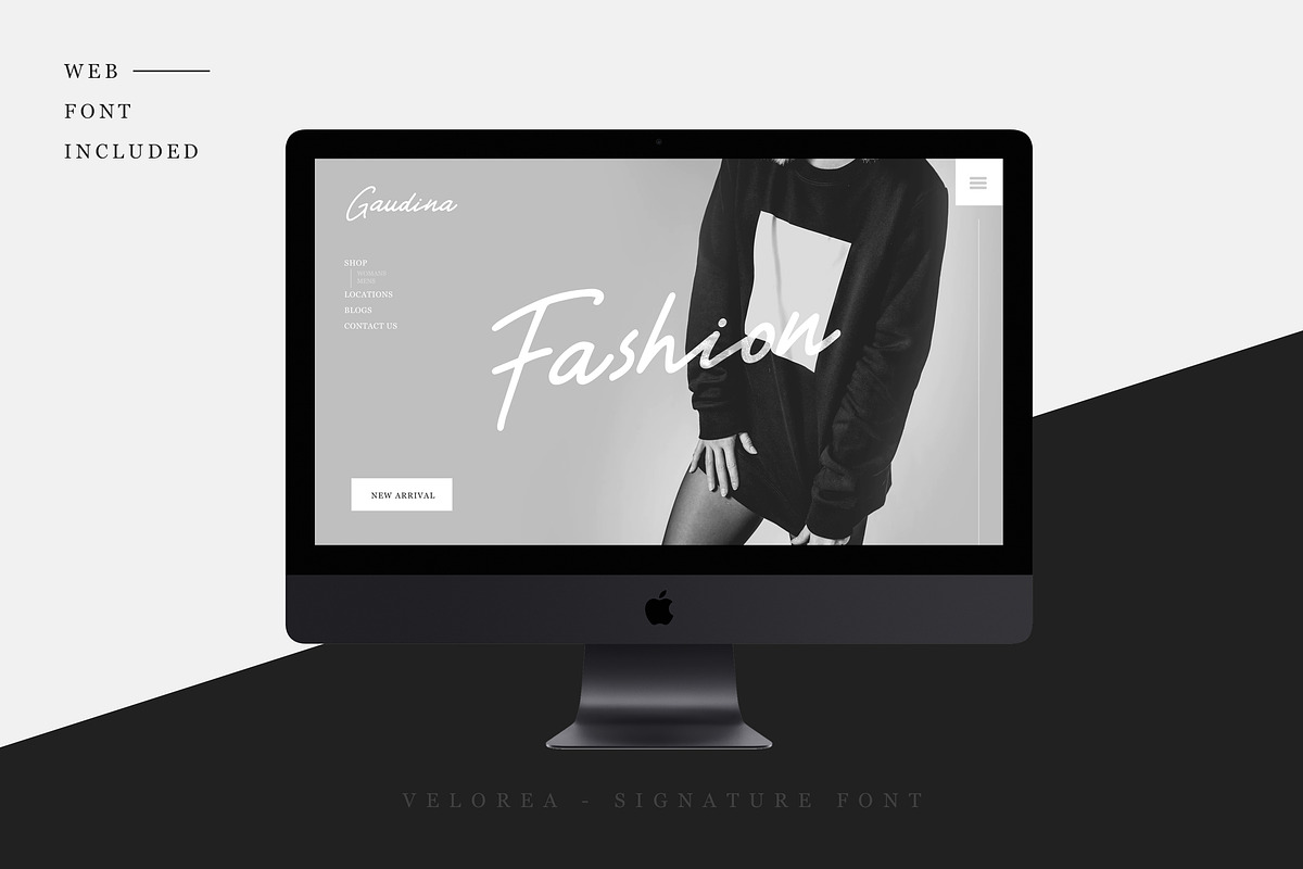 Velorea - Signature Font preview 8