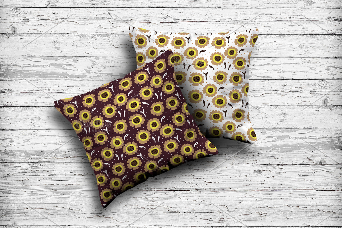 Sunflowers patterns, a Pattern Graphic by Lyolya Profitrolya (Photo 5 of 5)