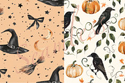 Halloween Seamless Patterns, a Pattern Graphic by DreamCafeArt (Thumbnail 5 of 5)