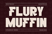 Flury Muffin - Food Logo Font, a Sans Serif Font by Nirmana Visual (Thumbnail 1 of 13)