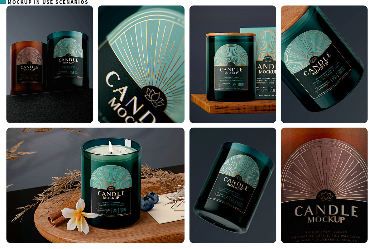 CANDLE MOCKUP, a Packaging Mockup by HexenDesigns (Photo 6 of 8)