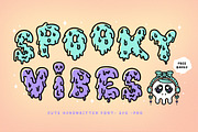 Spooky Vibes Handwritten Font, a Handwritten Font by Kanink Studio (Thumbnail 1 of 14)