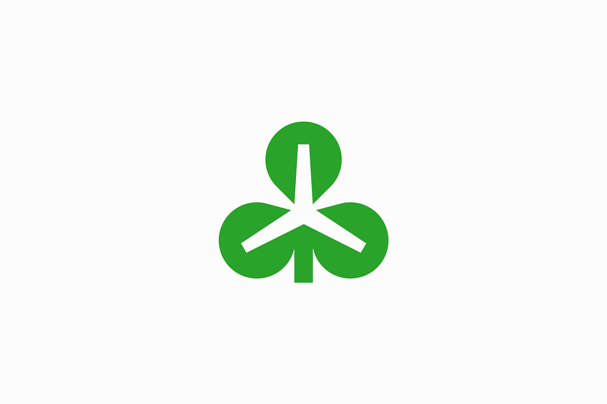 Shamrock Windmill Logo Nature Green, a Branding & Logo Template by Signatoro (Photo 1 of 3)
