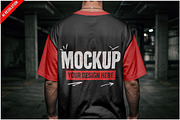Oversized T-shirt Back View PSD, a Shirt Mockup by Bruno's Shop (Thumbnail 1 of 3)