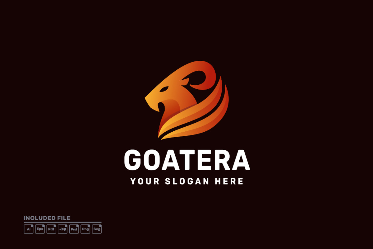 Goat Gradient Colorful Vector Logo, a Branding & Logo Template by yuanesei