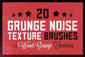 20 Grunge Noise Texture Brushes