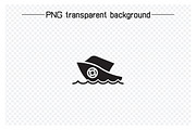 Sailing Boat and Ship Icons, a Transportation Illustration by Designfour (Thumbnail 6 of 7)