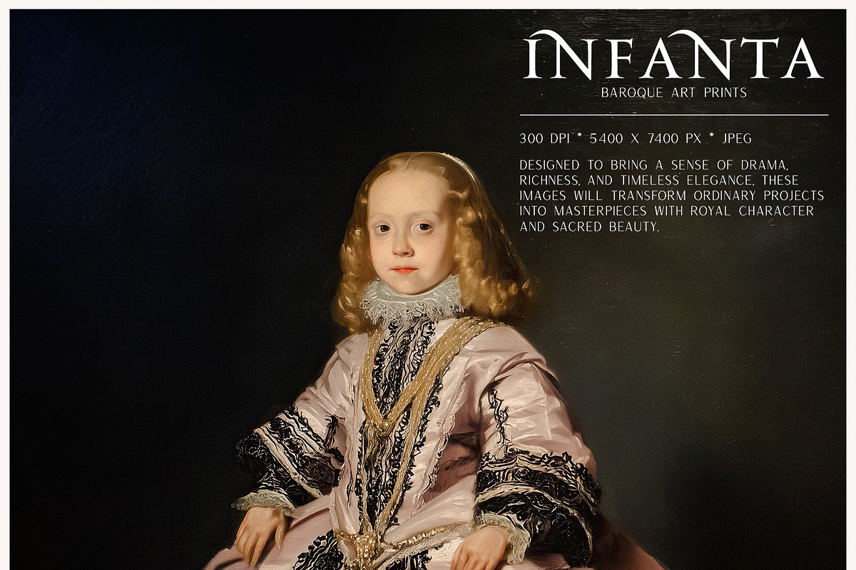 Infanta - Baroque Art Prints Set, an Object Graphic by Kaleriia (Photo 3 of 17)