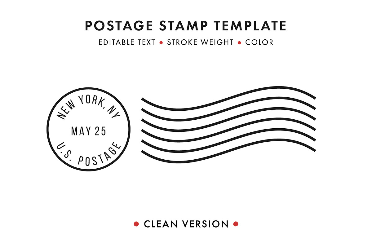 Postage Stamp Template Set (Updated), an Object Graphic by Krafti Lab (Photo 3 of 14)