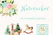 Nutcracker Christmas clipart, a Decorative Illustration by heyiamalice (Thumbnail 5 of 13)