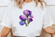 Wild Iris Clipart, an Illustration by Designworld (Thumbnail 7 of 10)