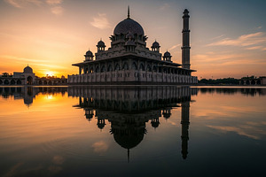 Building with dome beside water., an Architecture Photo by zahidhossainalif