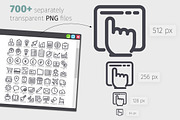 UI 700+ Line Icons Bundle, an Outline Icon by Voysla's Shop (Thumbnail 5 of 8)