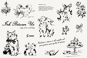 Ink Between Us - Romantic Line Art, a Decorative Illustration by Purple (Thumbnail 3 of 17)