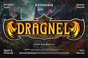 Dragnel, a Serif Font by Burntilldead (Thumbnail 1 of 12)