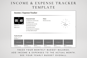 Notion Income & Expense Planner