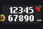 Digital 808 - 8Bit Pixel Font, a Sans Serif Font by HipFonts (Thumbnail 4 of 6)