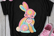 Faux Yarn Easter Bunny Png, an Illustration by Watercolor design (Thumbnail 5 of 6)