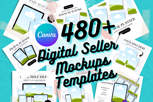 Ultimate Digital Seller Mockup Pack, a Templates & Theme by Digital Content Mix