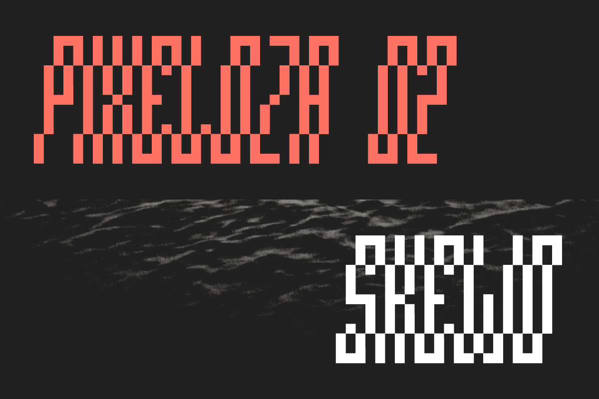 Pixeloza 02 ( FREE Style ), a Font by Fontsphere (Photo 2 of 7)